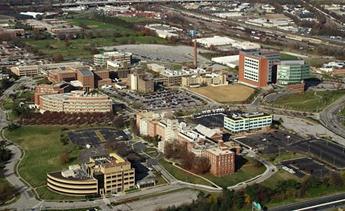 aerial campus shot