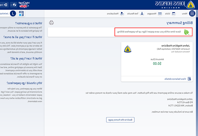 mychart billing image